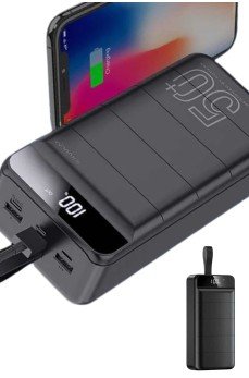 Hızlı Taşınabilir 50.000 Mah Powerbank Led Ekran Android ve İOS Uyumlu