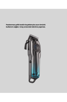 4 Limit Tarağı ve Ayarlanabilir Kesim Uzunluğu Saç Makinesi