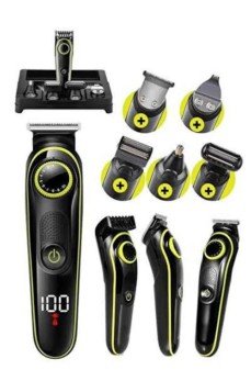 Unısex Çok Fonksiyonlu Bakım Seti Led Göstergeli Tıraş Makinesi Saç Sakal Vücut