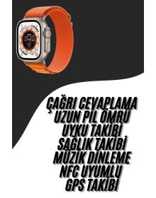 Yeni Nesil Akıllı Saat Çok Yönlü Titreşimli 49 MM Android ve İOS Uyumlu