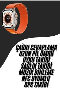 Yeni Nesil Akıllı Saat Çok Yönlü Titreşimli 49 MM Android ve İOS Uyumlu Yeni Nesil Akıllı Saat Çok Yönlü Titreşimli 49 MM Android ve İOS Uyumlu