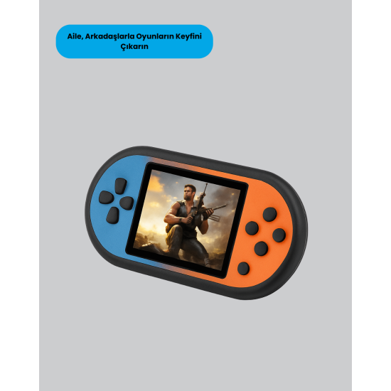 520 Oyunlu El Oyun Konsolu TV Bağlantılı HD LCD Ekranlı 520 Oyunlu El Oyun Konsolu TV Bağlantılı HD LCD Ekranlı