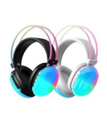 Kulak Üstü Kablosuz Bluetooth Kulaklık Unısex Renkli Işıklı Kulaklık