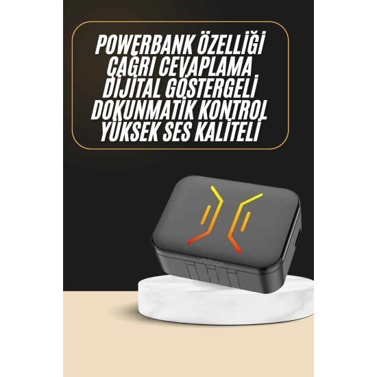 Powerbank Bluetooth Kulaklık  Kulaklığı Yüksek Ses Kaliteli