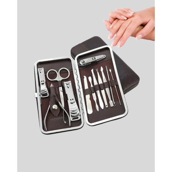12 Parçalık Özel Deri Çantalı Kişisel Bakım Seti 12 Parçalık Özel Deri Çantalı Kişisel Bakım Seti