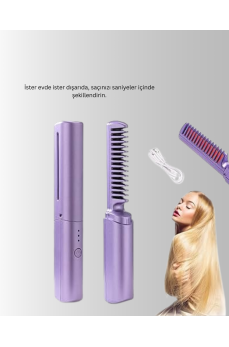 Taşınabilir Saç Düzleştirici Tarak – Ayarlanabilir Isı Kontrollü
