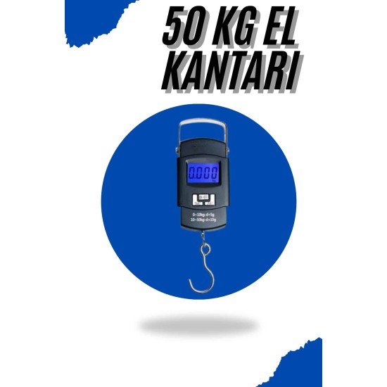 El Kantarı Dijital El Terazisi 50 Kg Kapasiteli LCD Ekranlı El Kantarı Dijital El Terazisi 50 Kg Kapasiteli LCD Ekranlı