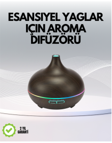 7 Renk Işıklı Ultrasonik Hava Difüzörü – Sessiz ve Güvenli Kullanım