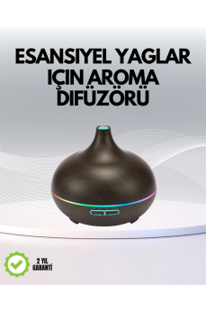 7 Renk Işıklı Ultrasonik Hava Difüzörü – Sessiz ve Güvenli Kullanım