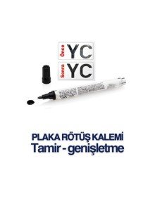 Plaka Yazma Rötüş Kalemi Plaka Kalemi SİYAH