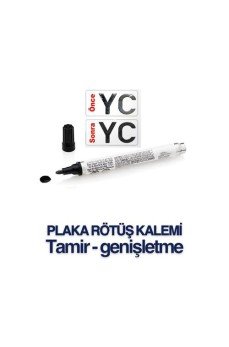 Plaka Yazma Rötüş Kalemi Plaka Kalemi SİYAH