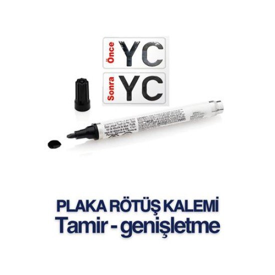 Plaka Yazma Rötüş Kalemi Plaka Kalemi SİYAH Plaka Yazma Rötüş Kalemi Plaka Kalemi SİYAH