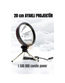 3 Ayaklı El Projektörü 360 Derece Avcı Projektörü Tekne Projektör