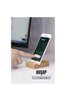 Yan-Dik Cep Telefonu Standı Ahşap Luca Salvatore Design Yan-Dik Cep Telefonu Standı Ahşap Luca Salvatore Design