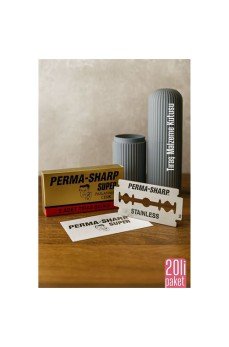 Permasharp 10 Adet Tıraş Jileti Tıraş + Tıraş Malzeme Kutusu Set