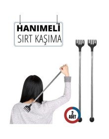 2 Lİ Hanımeli Metal Sırt Kaşıma Aparatı