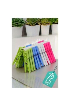 Plastik Çamaşır Mandalı 72 Adet