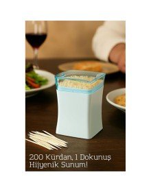 200’lü Pratik Kutulu Kürdanlık – Hijyenik Dağıtım Mekanizmalı | Şık ve Pratik Kürdan Kutusu