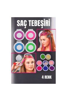4 Renk Geçici Saç Tebeşir Seti