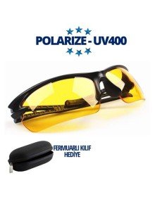Polarize UV400 Sarı Camlı Güneş Gözlüğü