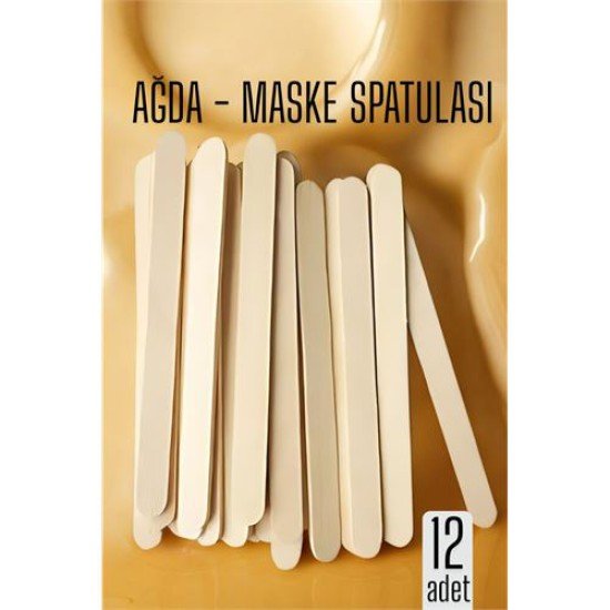 Ağda Spatulası Küçük Boy 12 ADET Ağda Spatulası Küçük Boy 12 ADET