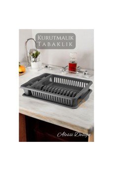 Bulaşık Durulama Sepeti Tabaklık Bulaşık Kurutmalık GRİ Alessi Bulaşık Durulama Sepeti Tabaklık Bulaşık Kurutmalık GRİ Alessi