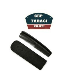 Kılıflı Cep Tarağı – 14 x 3 cm | Kompakt, Şık ve Taşınabilir Erkek Bakım Tarağı