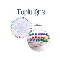 Renkli Başlı Toplu İğne 40 Adet Renkli Başlı Toplu İğne 40 Adet