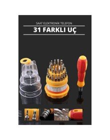 30 Uçlu Tornavida Seti - Saat Tornavidası - Telefon Tamir Tornavidası Dayanıklı ve Taşınabilir