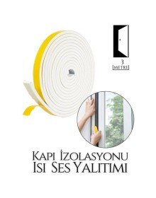 Kapılar Için 4 Mevsim 3 Metre Ses Isı Yalıtım Sünger Bant