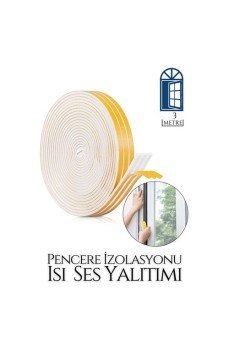 Pencere Ses Isı Yalıtım Sünger Bant 3 METRE