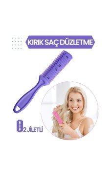 2 Jiletli Kırık Saç Düzeltme İnceltme Tarağı