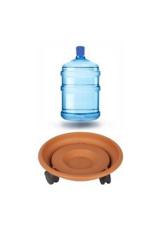 29 CM Çap Tekerlekli Damacana ve Tüp Altlığı KAHVE 29 CM Çap Tekerlekli Damacana ve Tüp Altlığı KAHVE