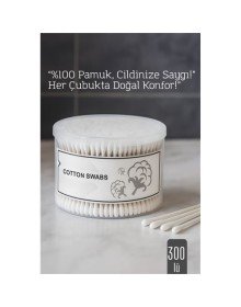 %100 Pamuk Kulak Çubuğu – 300’lü Paket