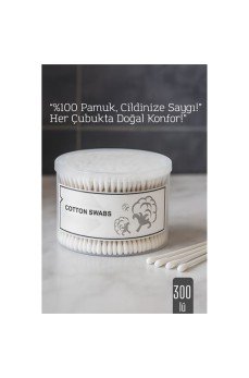 %100 Pamuk Kulak Çubuğu – 300’lü Paket
