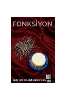 100'lü Süngerli Yuvarlak Kutulu Dikiş İğnesi – Pratik Saklama ve Kolay Kullanım