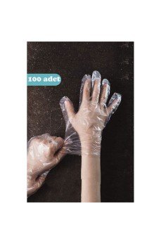 Tek Kullanımlık Şeffaf Eldiven 100 Adet