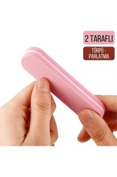 Mini Tırnak Törpü ve Parlatma Blok Sünger 2 Yüzey