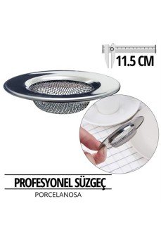 Profesyonel 11,50 cm Çap Lavabo Süzgeci