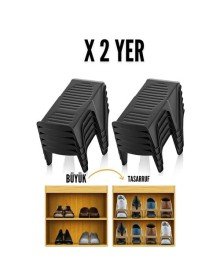 10 LU Ayakkabı Rampası Yer Tasarruf Organizeri Mehle