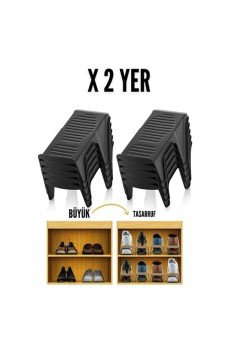 10 LU Ayakkabı Rampası Yer Tasarruf Organizeri Mehle