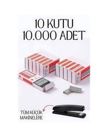 10 Kutu 10.000 Adet Küçük Zımba Teli