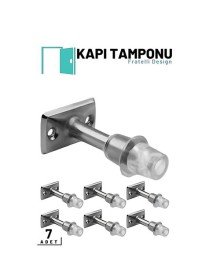 Kapı Tamponu - Silikonlu Kapı Takozu - Kapı Stoperi 7 ADET