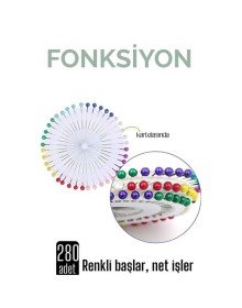 Renkli Başlı Toplu İğne 280 Adet