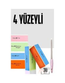 4 Yüzeyli Törpü ve Parlatma Blok Sünger 3 lü Set
