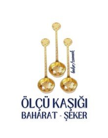 3 lü Şeker ve Ölçü Kaşığı Vintage Design