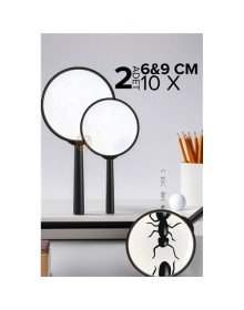 10X Büyüteç 6 ve 9 cm 2 li SET