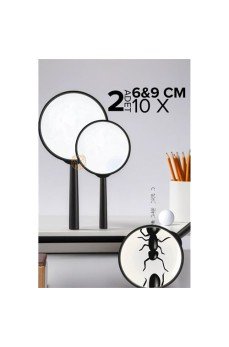 10X Büyüteç 6 ve 9 cm 2 li SET
