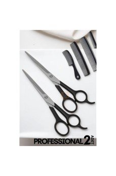 Berber Makası 2 ADET Profesyonel 6.5 inç Çelik