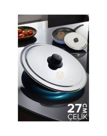 27 cm Kızartma Tavası Kapağı Çelik Żelazny Design